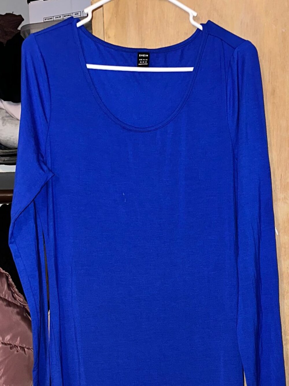 Never Worn Size Large Royal Blue Long Sleeve Dress
